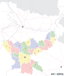 Huyện Ranchi trên bản đồ Jharkhand