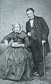 Portret van de schilder Martinus Savrij (1793-1871) en zijn tweede echtgenote Cornelia Johanna Bouwmeester (1804-1865)