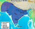 Patalipoûtra capitale de l'Empire Maurya. qui connut son expansion extrême sous le règne d'Açoka.