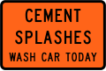 (TW-24) Cement Splashes - Wash Car Today