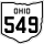 State Route 549 marker