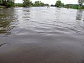 La rivière Saale près de Leißling, pas loin de Weißenfels