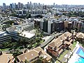 Salvador, Bahia - Rio Vermelho ve arka planda şehir merkezi manzarası