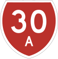 State Highway 30A marker