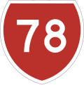 State Highway 78 marker