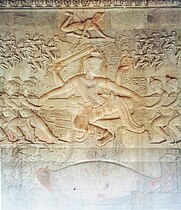 The bas-relief of the Churning of the Sea of Milk