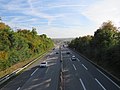 Blick nach Süden auf das Schiersteiner Kreuz