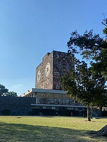 Biblioteca central UNAM, vista Islas