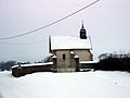 La chapelle sous la neige.