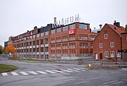 Some of the remaining AGA-buildings, today working as a center for small companies. The AGA head office with about 150 employees is still in some of the buildings. Photo: October 2009