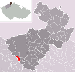 Localização de Dobkovice