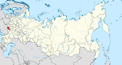 Alueen sijainti Venäjällä