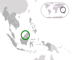 Location of  Brunei  (green) in ASEAN  (dark grey)  –  [Legend]