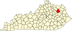 Koartn vo Rowan County innahoib vo Kentucky