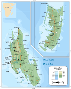Zanzibar - Mappa