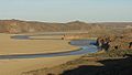 Ria del Río Deseado, en su desembocadura al mar.