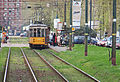 Il tram in Corso Sempione