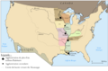 El río Misisipi marca la frontera oeste del estado, con Misuri y Arkansas.