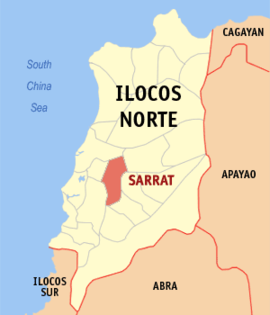 Sarrat na Ilocos Norte Coordenadas : 18°9'28"N, 120°38'41"E