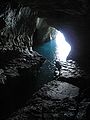 Grotte in den Kalksteinfelsen von Rosch haNikra