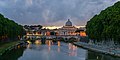 104 Sant'Angelo bridge, dusk, Rome, Italy uploaded by Jebulon, nominated by Jebulon