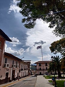 Vista de la Plaza de Armas de Cajabamba