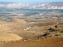 צילום אל עמק הירדן ממצפה נח כנרתי הנמצא על רמת סירין