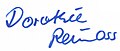 Signatur von Dorothé Reinoss