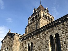 Clocher de l'église Saint Blaise à Saint Sauveur en Rue.