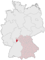 Tyskland, beliggenhed af Miltenberg markeret