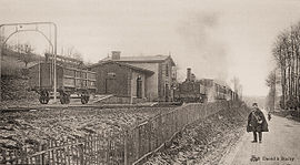 The railway station at St-Martin-Osmonville around 1900