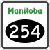 Provincial Road 254 marker