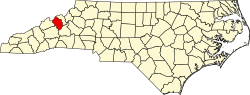 Koartn vo Yancey County innahoib vo North Carolina