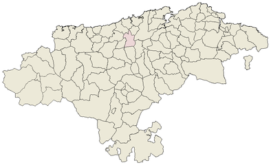 Mapa del municipio de Torrelavega en Cantabria