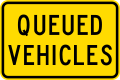 (W10-5.3/PW-64) Queued vehicles ahead