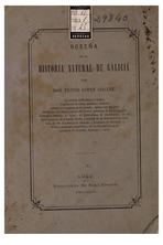 Reseña de la historia natural de Galicia, 1866.