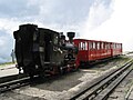 Schafbergbahn Z 14 in der Bergstation.