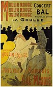 La Goulue kánkán táncosnő a Moulin Rouge-ban