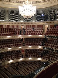 Avditorij Državne opere na dan ponovnega odprtja 3. oktobra 2017 po sedmih letih prenove