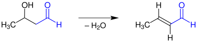 Vorming van crotonaldehyde