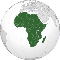 აფრიკა მსოფლიო რუკაზე