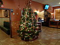 Christmas tree in Vallartas Mexican Restaurant