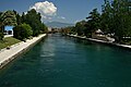 The centre of Struga and the River Drim.