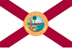The flag of Florida between 1900 and 1985.
