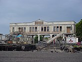 Ruinas de la terminal del Puerto San José en el siglo xxi, tras la desaparición de la International Railways of Central America y la compaña estatal Ferrocarriles de Guatemala (FEGUA).