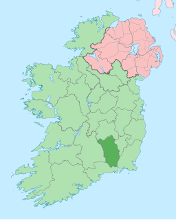 Karta med County Kilkenny markerat