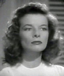 L'actriz estausunidense Katharine Hepburn en a cinta The Philadelphia Story (1940).