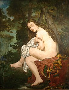 La ninfa sorprendida - Édouard Manet. 1861. Museo Nacional de Bellas Artes