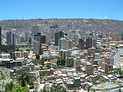 Sudut kota La Paz.