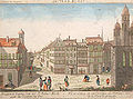 Universitätsstraße with Nikolaikirche to the right, 18th C